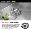 33&rdquo; Stainless Steel Workstation Kitchen Sink Drop-In Undermount Single Bowl with WorkFlow&trade; Ledge and Accessories